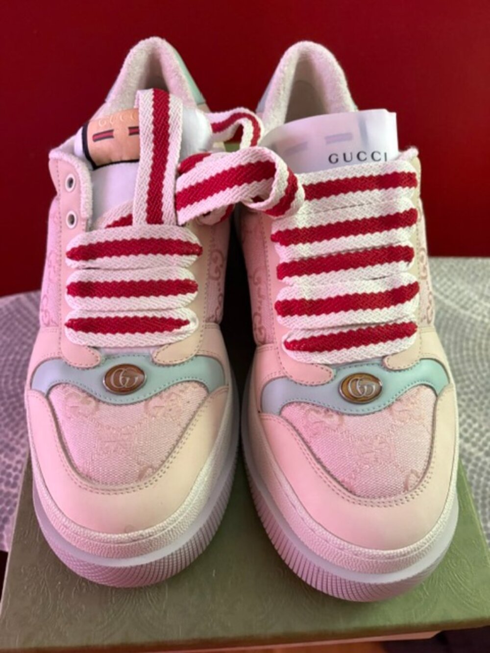 Gucci GG Canvas Platform Sneakers Size 41